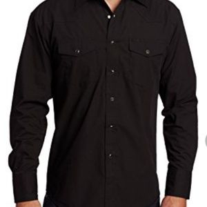 [ Wrangler ] Black Long sleeve button down